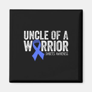 Imã Tio De Um Guerreiro T1d Criança Diabética Azul Fit