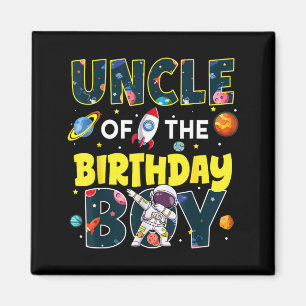 Imã Tio do Menino de Aniversário Família Espacial Astr