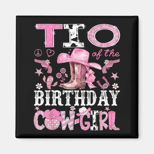 Imã Tio Of The Birthday Cow-girl Nk Disco Rodeo Tio  (Frente)