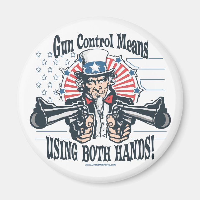 Imã Tio Sam Gun Control Magnet (Frente)