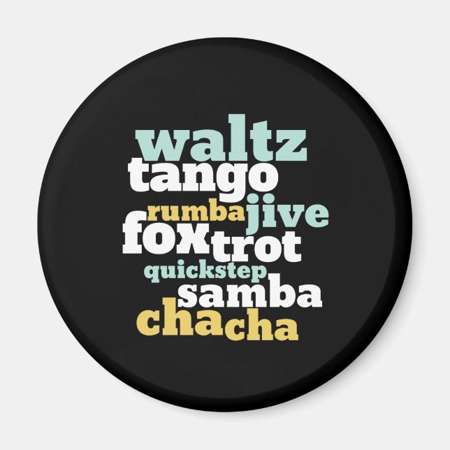 Imã Tipo de baile Waltz Tango Foxtrot Samba (Frente)