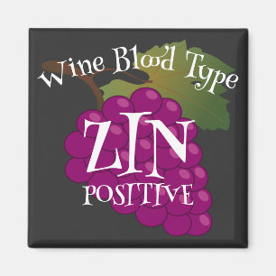 Imã Tipo de Sangue do Vinho Zin Positivo o ab negativo