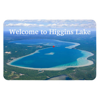 Ímã Tipografia Bem-vindo a Higgins Lake