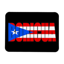 Ímã Tipografia da Bandeira Boricua Porto-Riquenha