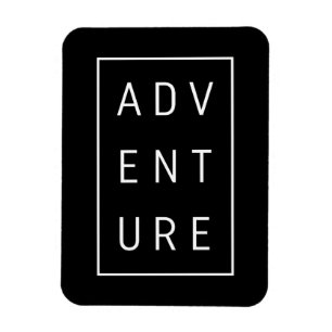 Ímã Tipografia de Aventura