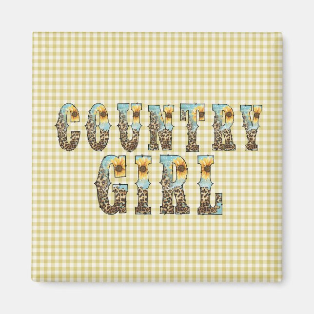 Imã Tipografia de Country Girls (Frente)