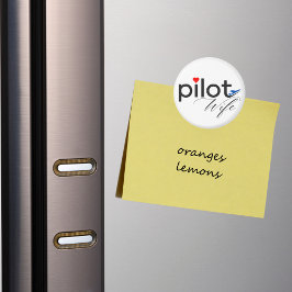 Imã Tipografia de esposa piloto e avião simples, minim