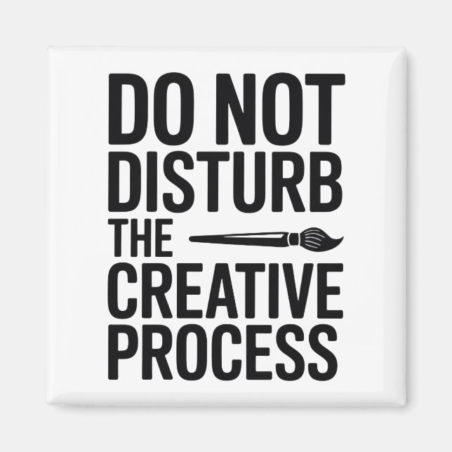 Imã Tipografia do Processo Criativo Design (Frente)