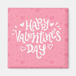 Imã Tipografia Feliz dia de os namorados  Magnet