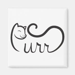 Imã Tipografia Purr PRETA