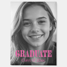 Tipografia Rosa Moderna Foto de Graduação