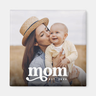 Imã Tipografia Vintage com Estilo Retro Estabelecida M