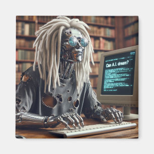 Imã Tipos robôs no teclado