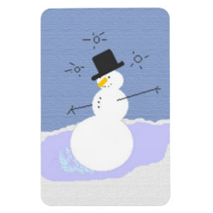 Ímã Tipsy o boneco de neve