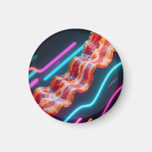 Imã Tira de Bacon Cibernético Neon