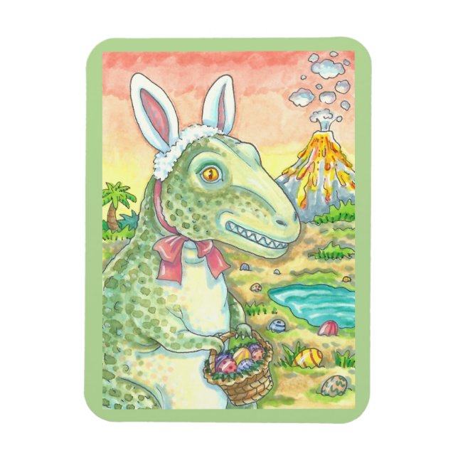 Ímã TIRANNOSAURUS T REX O Retângulo de MAGNET do LESTE (Vertical)