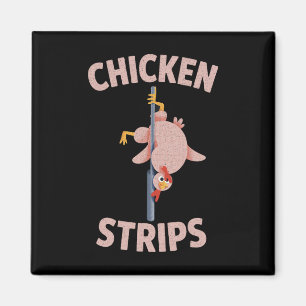 Imã Tiras de Frango Engraçado Silvestre Dançando Frang