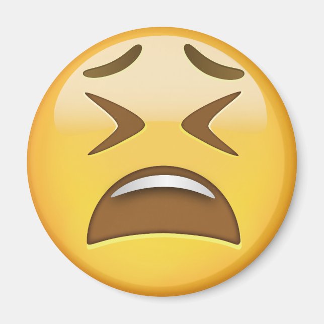 Imã Tired Face Emoji (Frente)