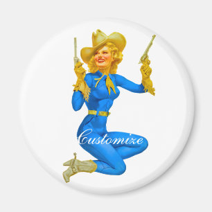 Imã Tiro de Arma da Cowgirl Thunder_Cove