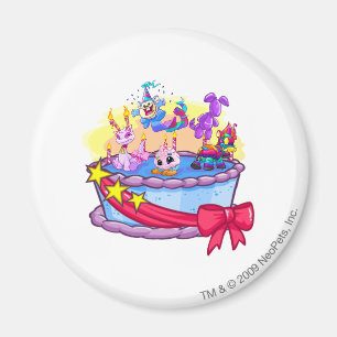 Imã Tiro do grupo do bolo de aniversário