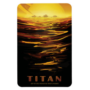 Ímã Titã maior lua do planeta Saturno