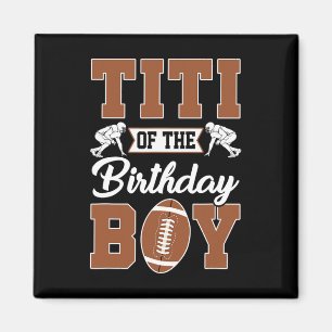 Imã Titi Do Menino Do Aniversário Da Festa De Futebol