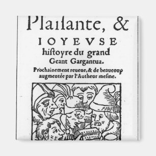 Imã Titlepage de "Gargantua" por Francois Rabelais