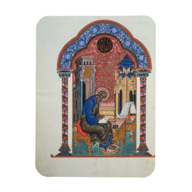 Ímã Título da página dos quatro Evangelhos de Isaac Bi (Vertical)