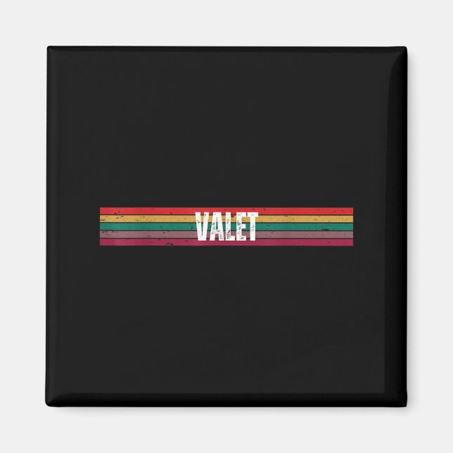Imã Título de Emprego de Valet Profissão Aniversário T (Frente)