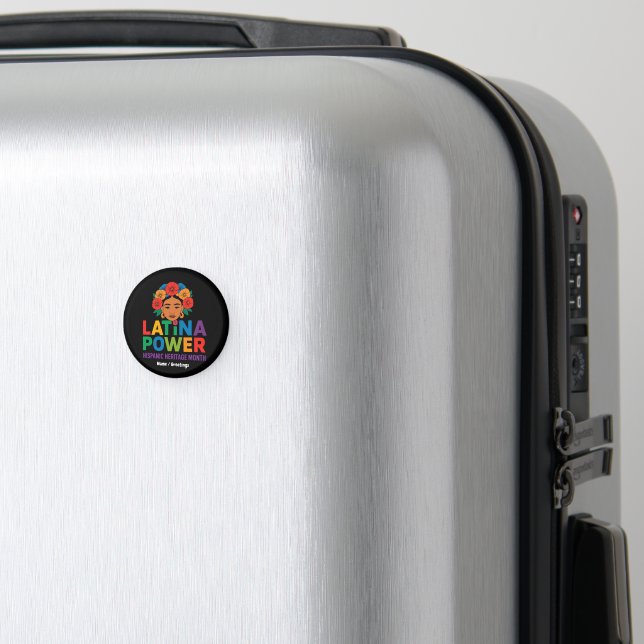 Imã Título: Mulheres Latina Flores Hispânicas Mês (In Situ (Luggage))