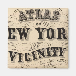Imã Título Page Atlas de Nova York, vizinhança