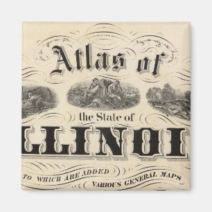 Imã Título Page Atlas do Estado de Illinois