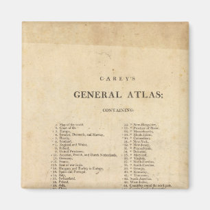 Imã Título Página Atlas geral de Carey