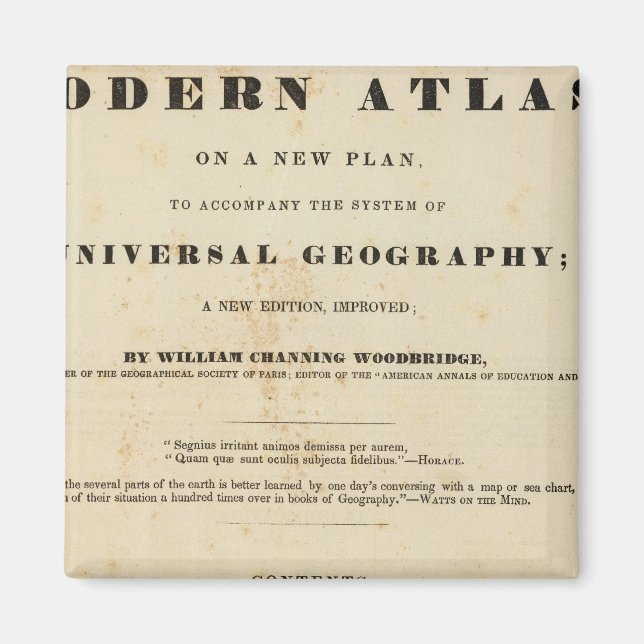 Imã Título Página Atlas Moderno (Frente)