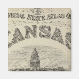 Imã Título Página Atlas Oficial do Estado do Kansas