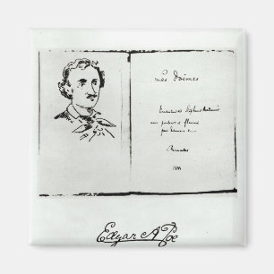 Imã Título Página de 'Les Poemes' por Edgar Allan Poe