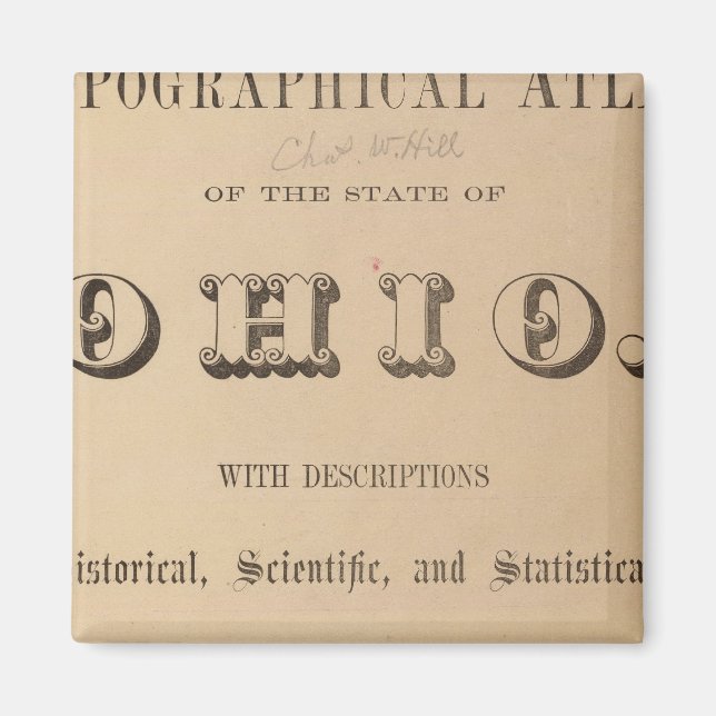 Imã Título Página de um Atlas Topográfico (Frente)