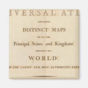 Imã Título Página do novo atlas universal