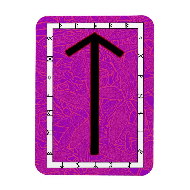 Ímã Tiwaz Viking Rune Magnet - Vitória! (Vertical)
