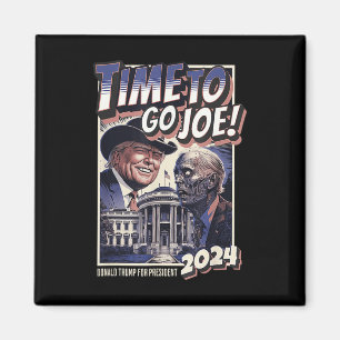 Imã To Go Joe Divertido Pro Trump & Zombie Biden 2024 