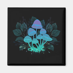 Imã Toadstools em arbustos