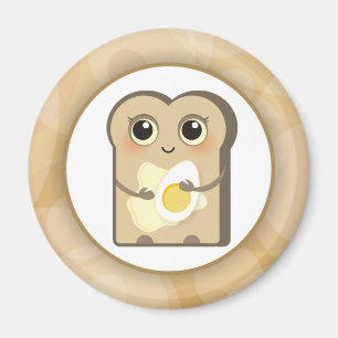 Imã Toasties bonito - manteiga e ovo