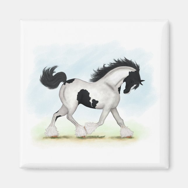 Imã Tobiano Gypsy Vanner Horse (Frente)