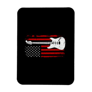Ímã Toca Música Bandeira Americana US Guitarras Elétri