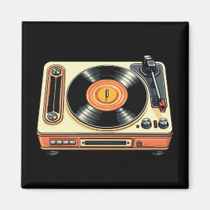 Imã Tocador de Vinil Retrô