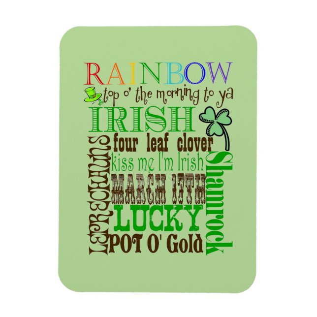 Ímã Todas as coisas irlandesas (Vertical)