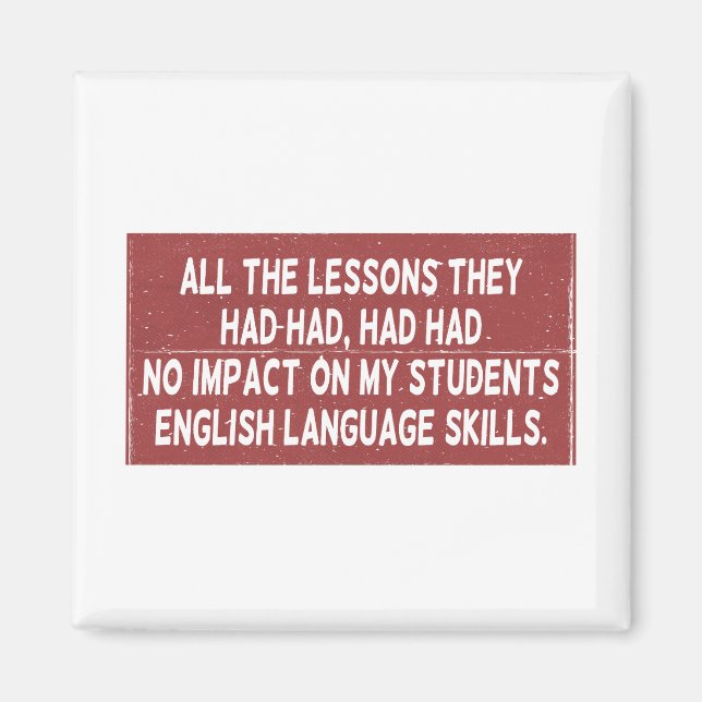 Imã Todas as lições que tinham tido não tiveram impact (Frente)