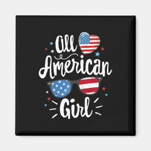 Imã Todas As Mulheres Americanas Bandeiras Americanas