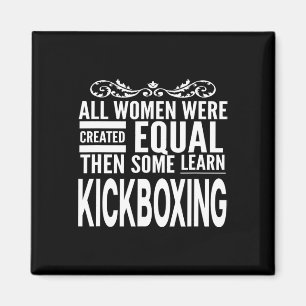 Imã Todas as Mulheres Aprendem Kickboxing Artes Marcia