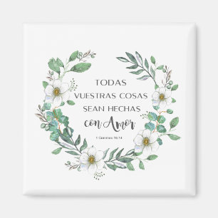 Imã Todas as vuestras cruzam o verso da bíblia espanh